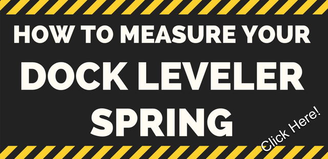 How to measure a loading dock leveler plate spring