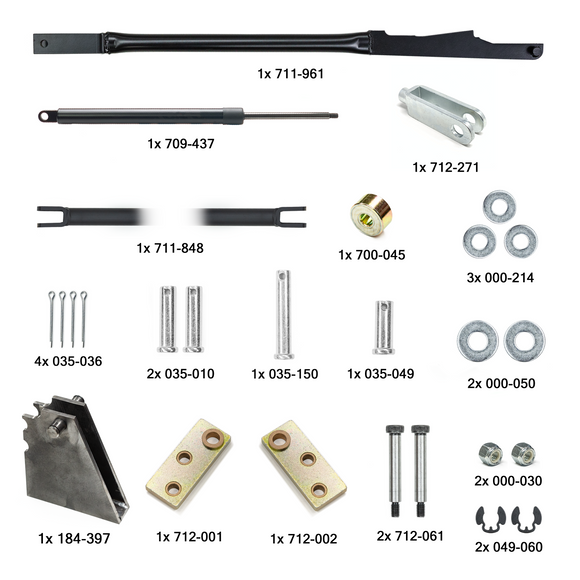 KMF2001 - Non-Yieldable Rod Walkout Lip Kit for 6' Kelley Dock Levelers