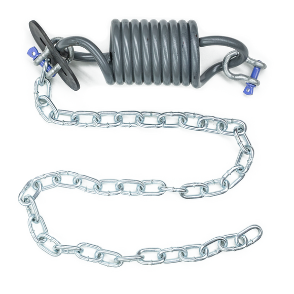 SMF5035 - 8' Snubber assy. kit chain, chain stop, shackles and extension spring for Serco Dock Levelers