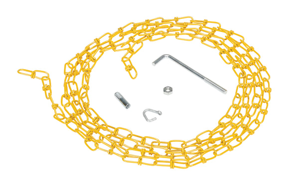 Double Loop Coil Chain Yellow W/Hanger 15Ft OH-15-YEL Vestil Material Handling Parts
