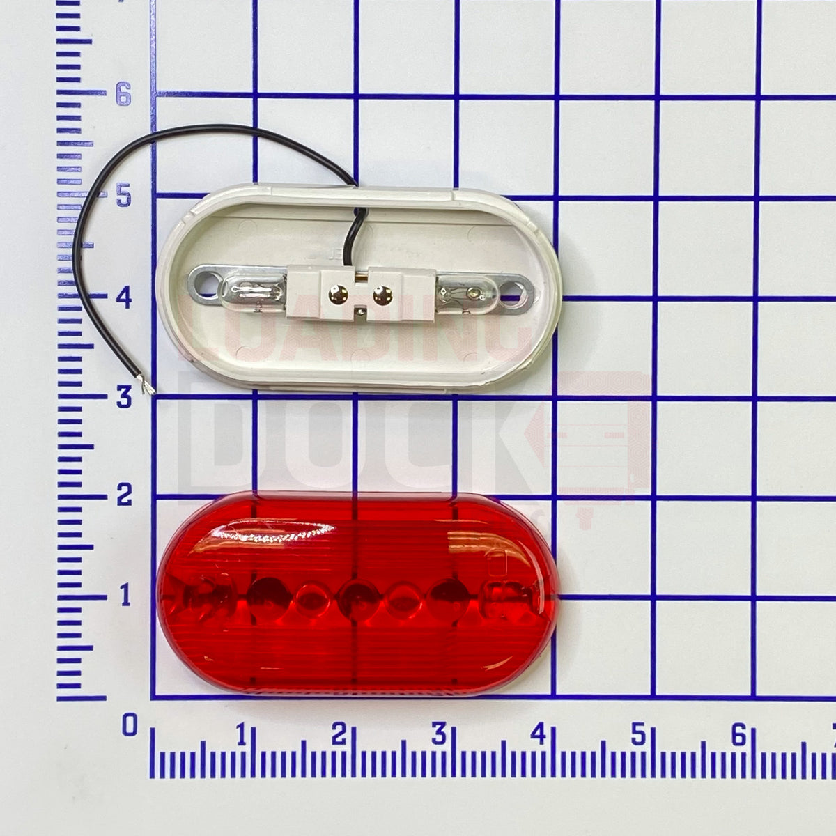 55741 Rite Hite Red Inside Oval Light Assembly w/ Bulb & Housing ...