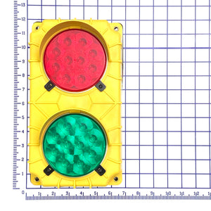 Part SG10-12RG-LED Outside Red & Green Signal Light Assembly / 12V / Led / Yellow Loading Dock Pro