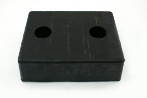 Part DB-13 2 Hole Molded Rubber Bumper 4" Thick X 13" Height X 10" Width